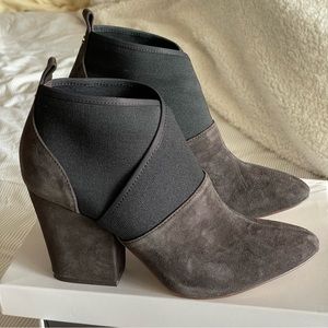 NIB Calvin Klein Zella Suede Booties
